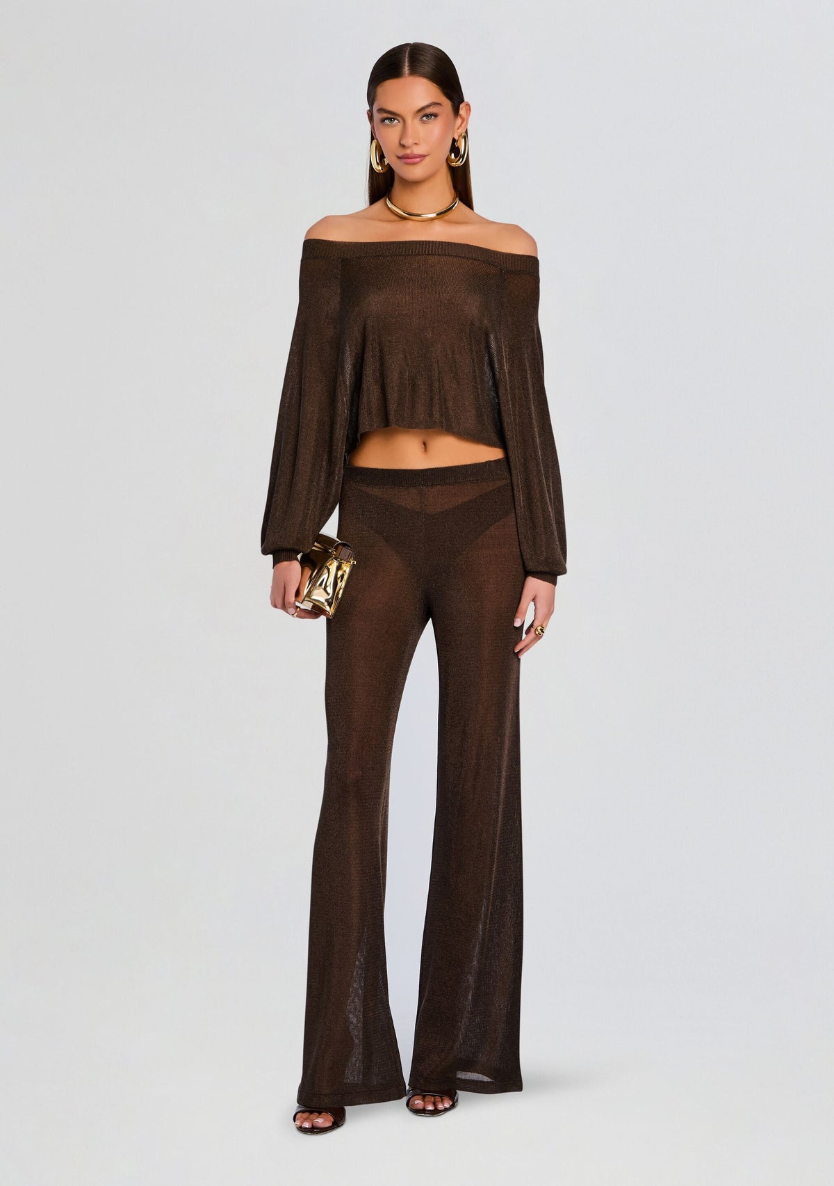 Felicity Metallic Knit Top