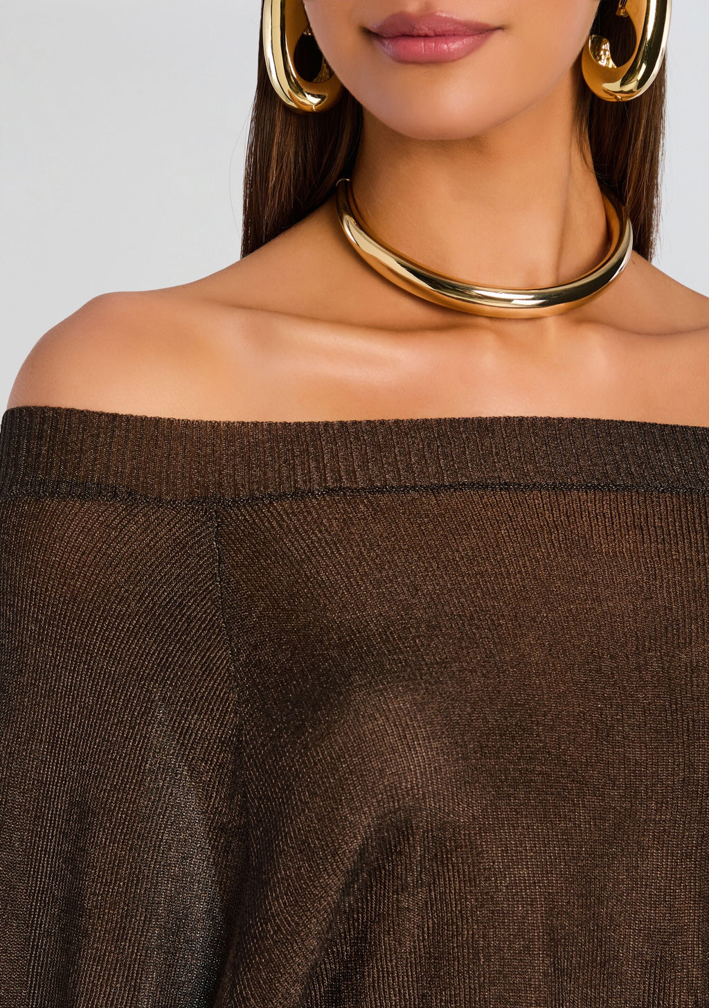 Felicity Metallic Knit Top