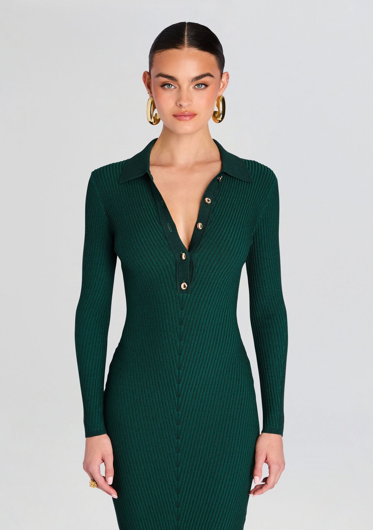 Buffy Metallic Knit Dress