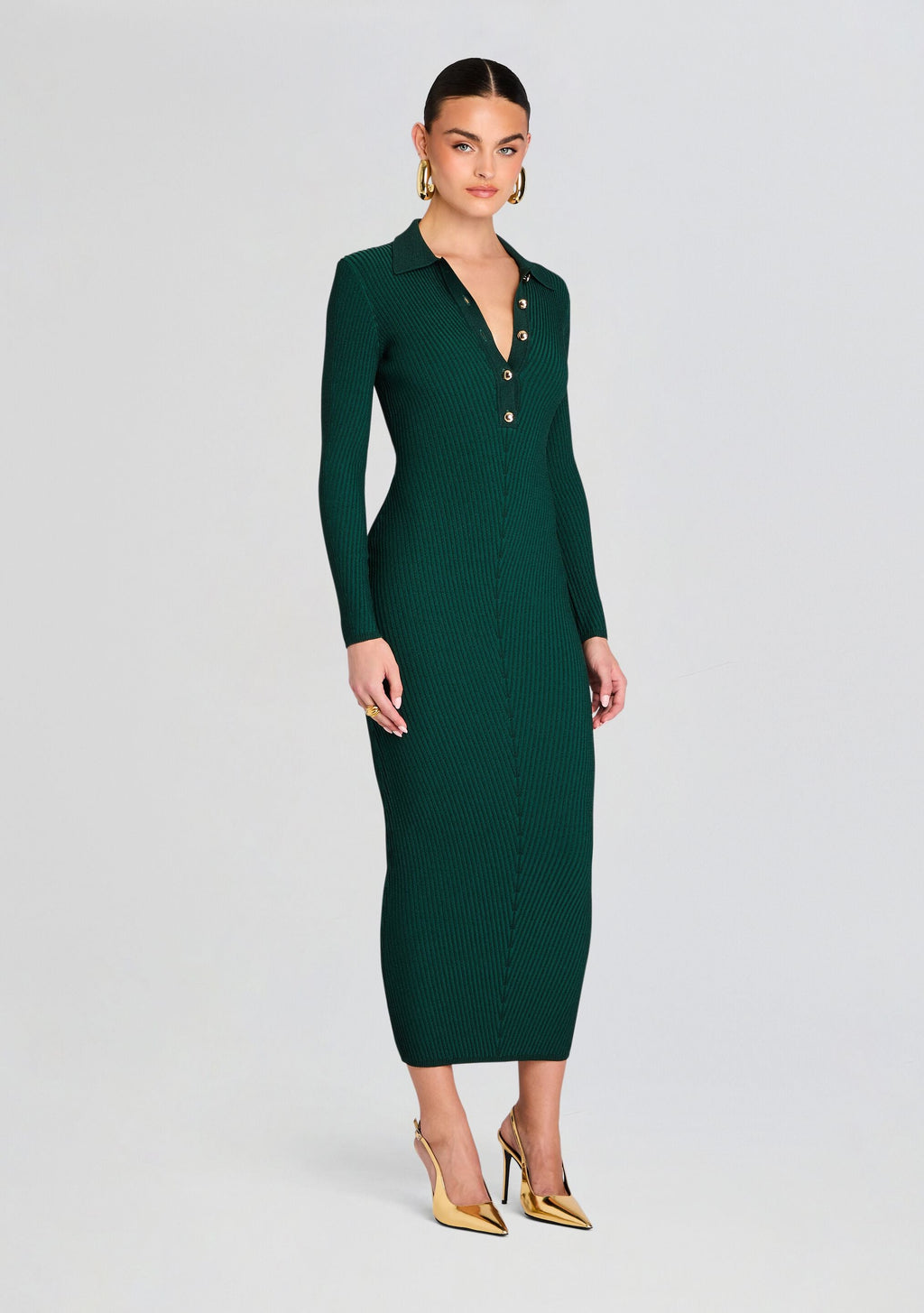 Buffy Metallic Knit Dress