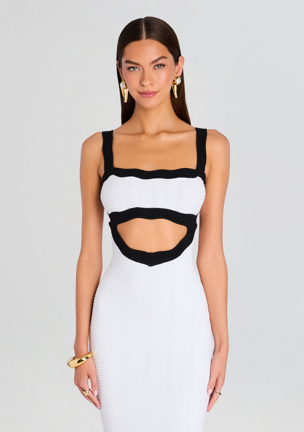 Wynra Metallic Knit Dress