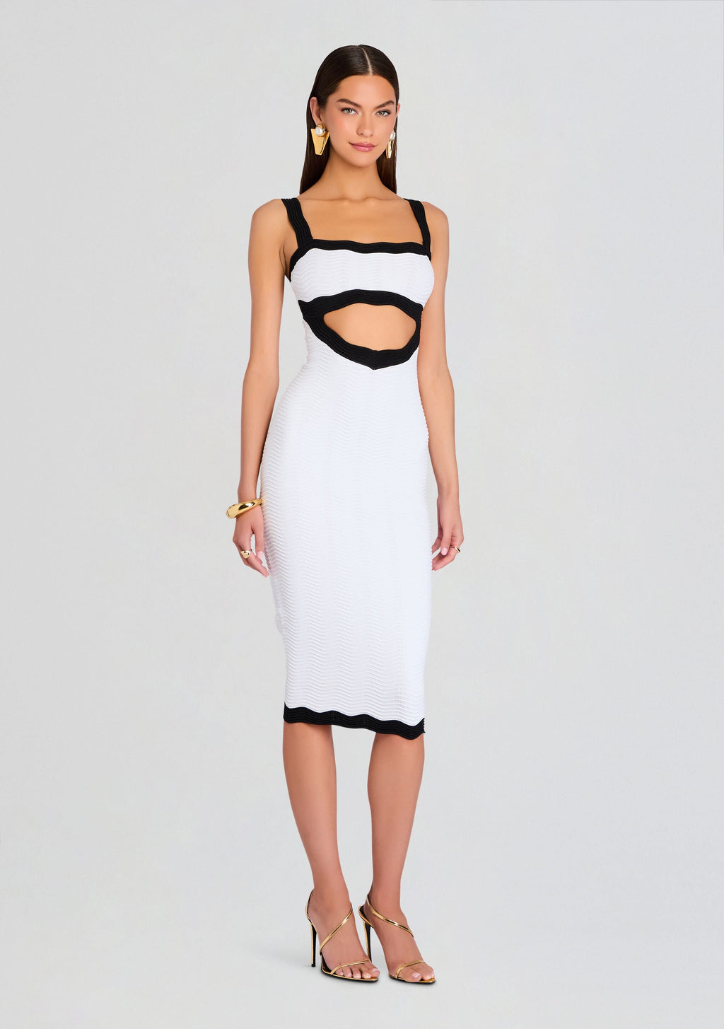 Wynra Metallic Knit Dress