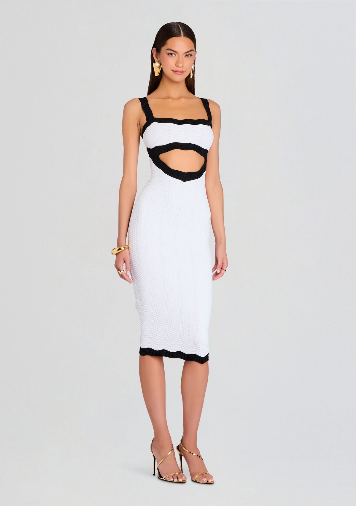 Wynra Metallic Knit Dress