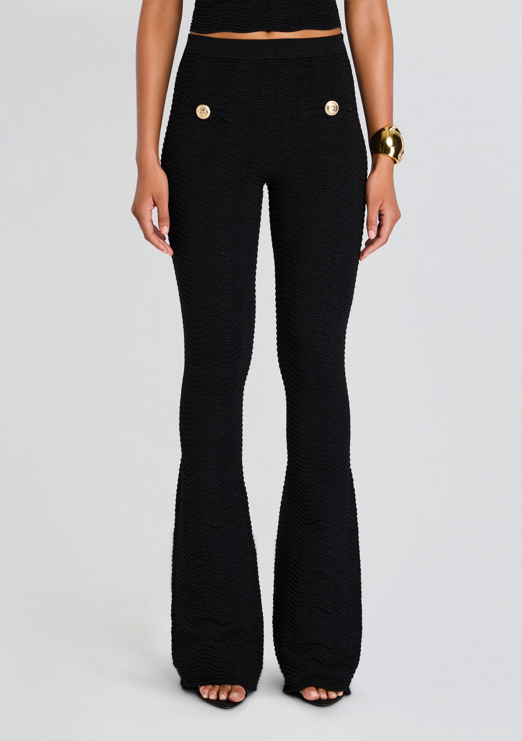Joliet Metallic Rib Knit Pant