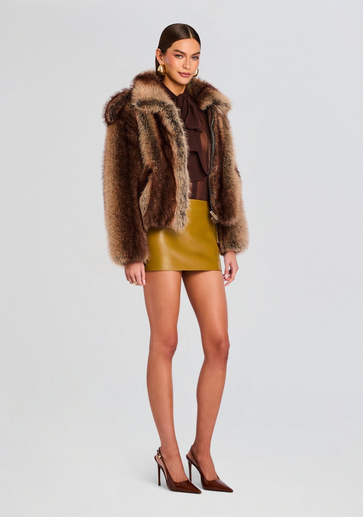 Segrid Faux Fur Bomber