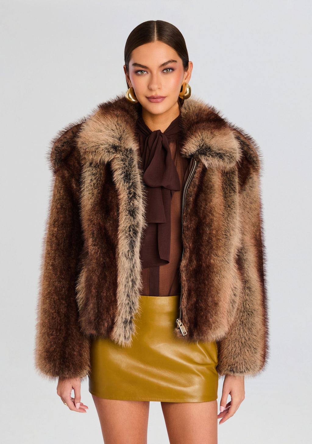 Segrid Faux Fur Bomber