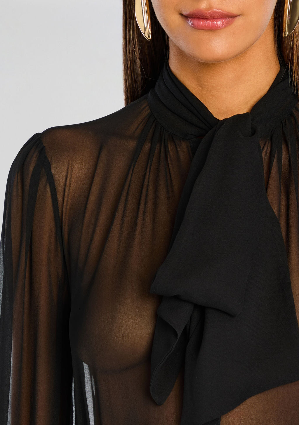 Hasli Silk Chiffon Top