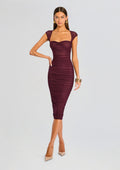 Kylie Mesh Midi Dress