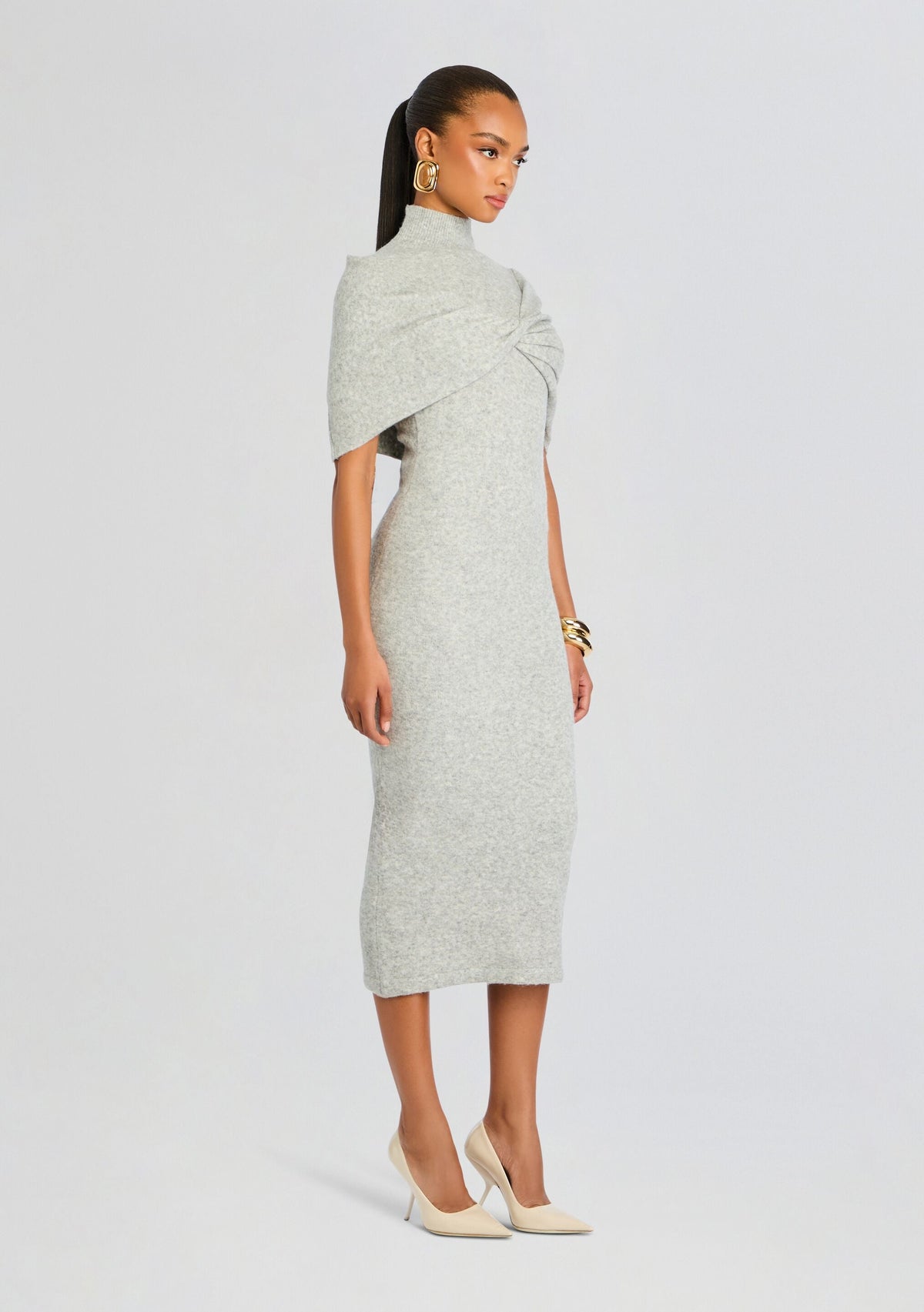 Wisteria Knit Midi Dress