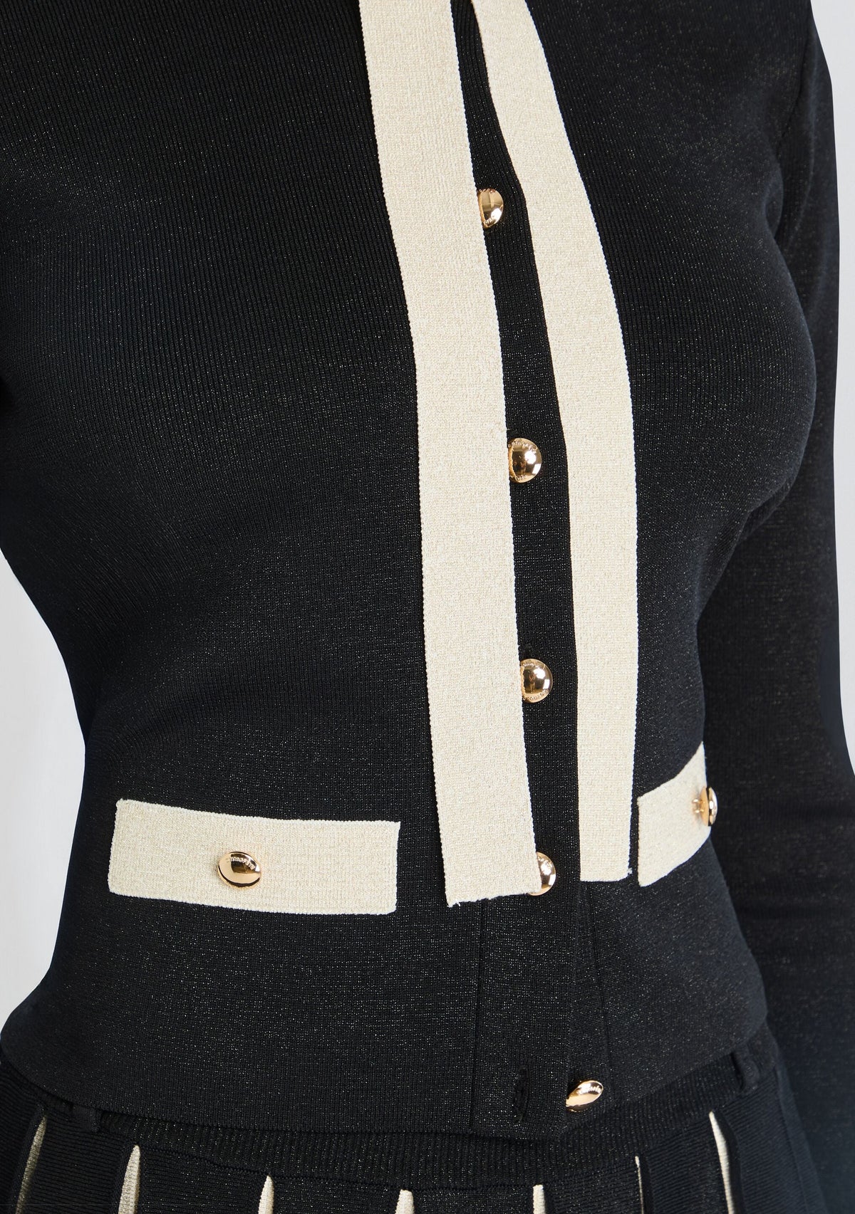 Virginie Metallic Knit Jacket