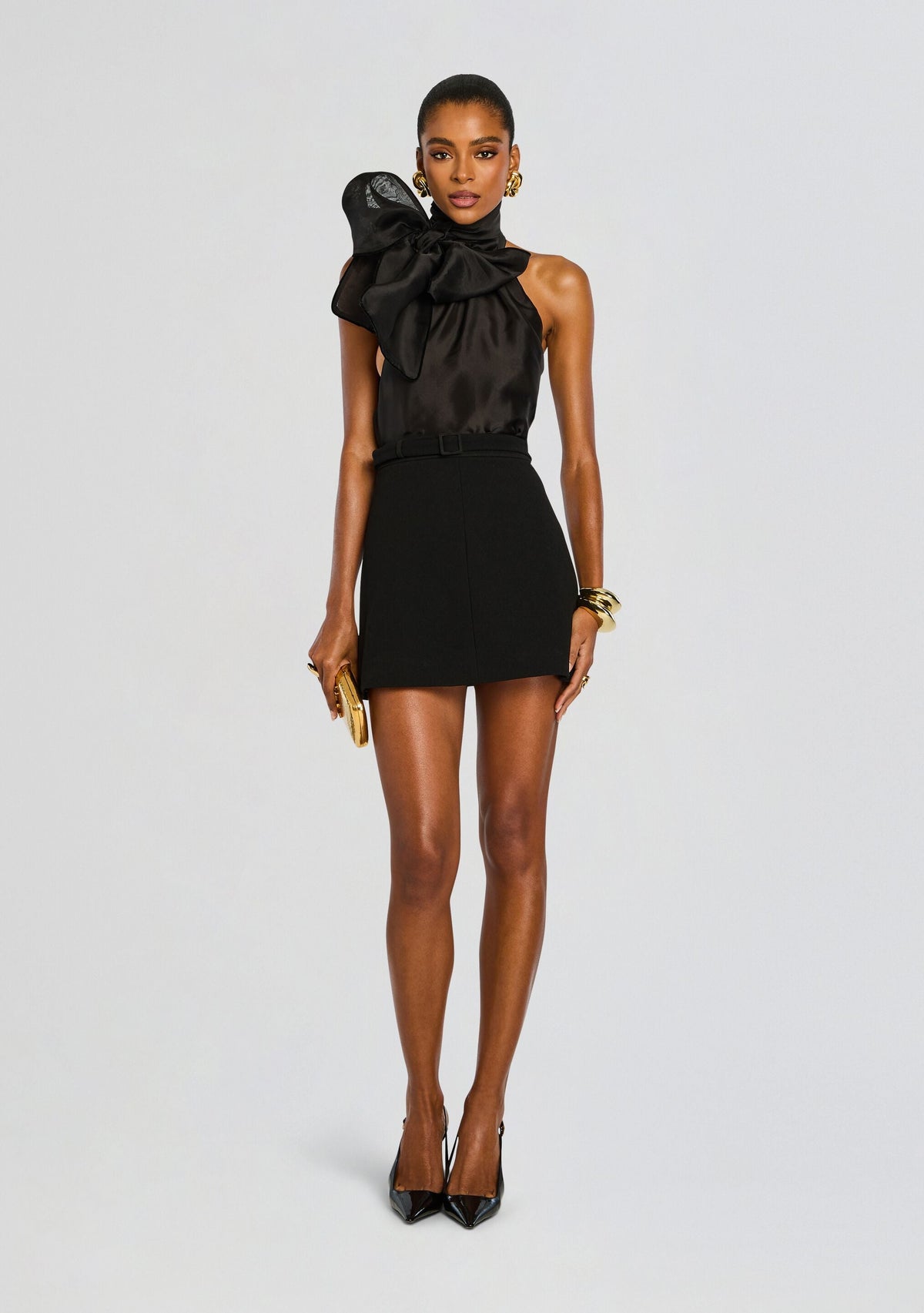 Jane A-Line Mini Skirt with Belt