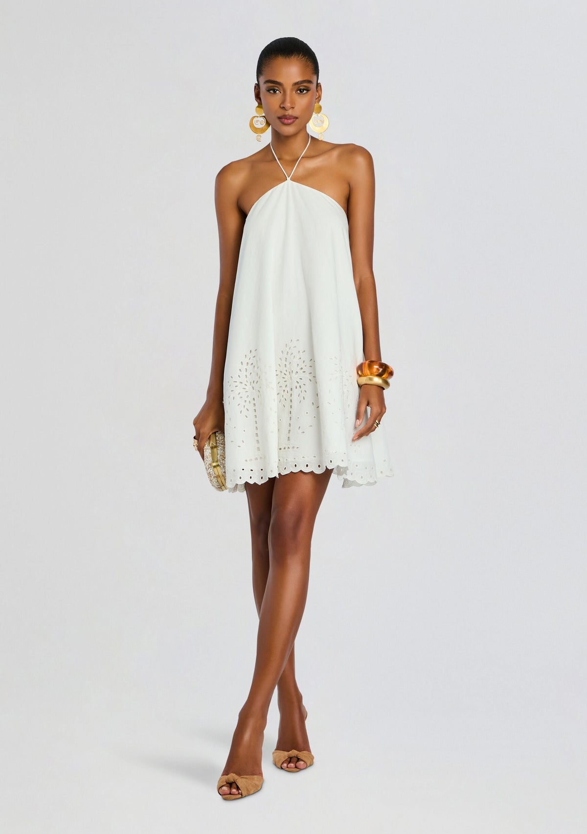 Bagh Halter Mini Dress