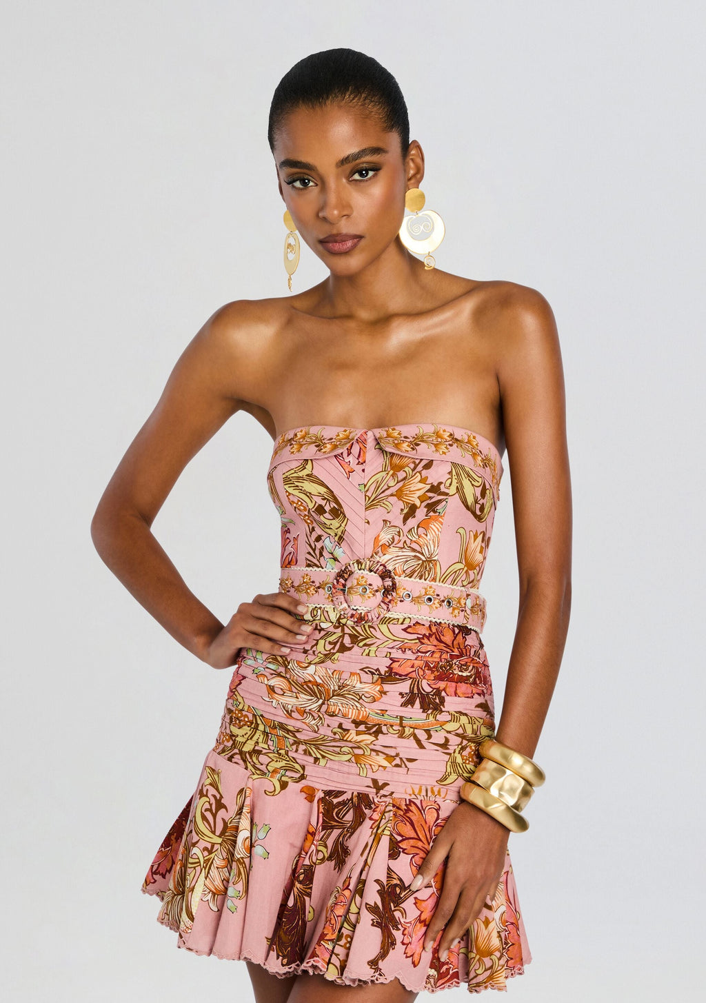 Sula Short Dress with Belt Buckle