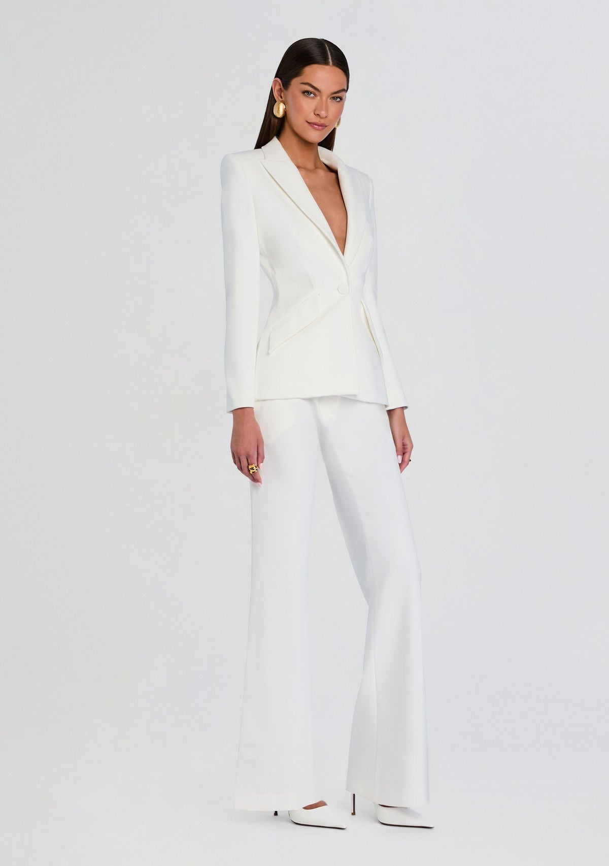 Pin Tuck Palazzo Pants