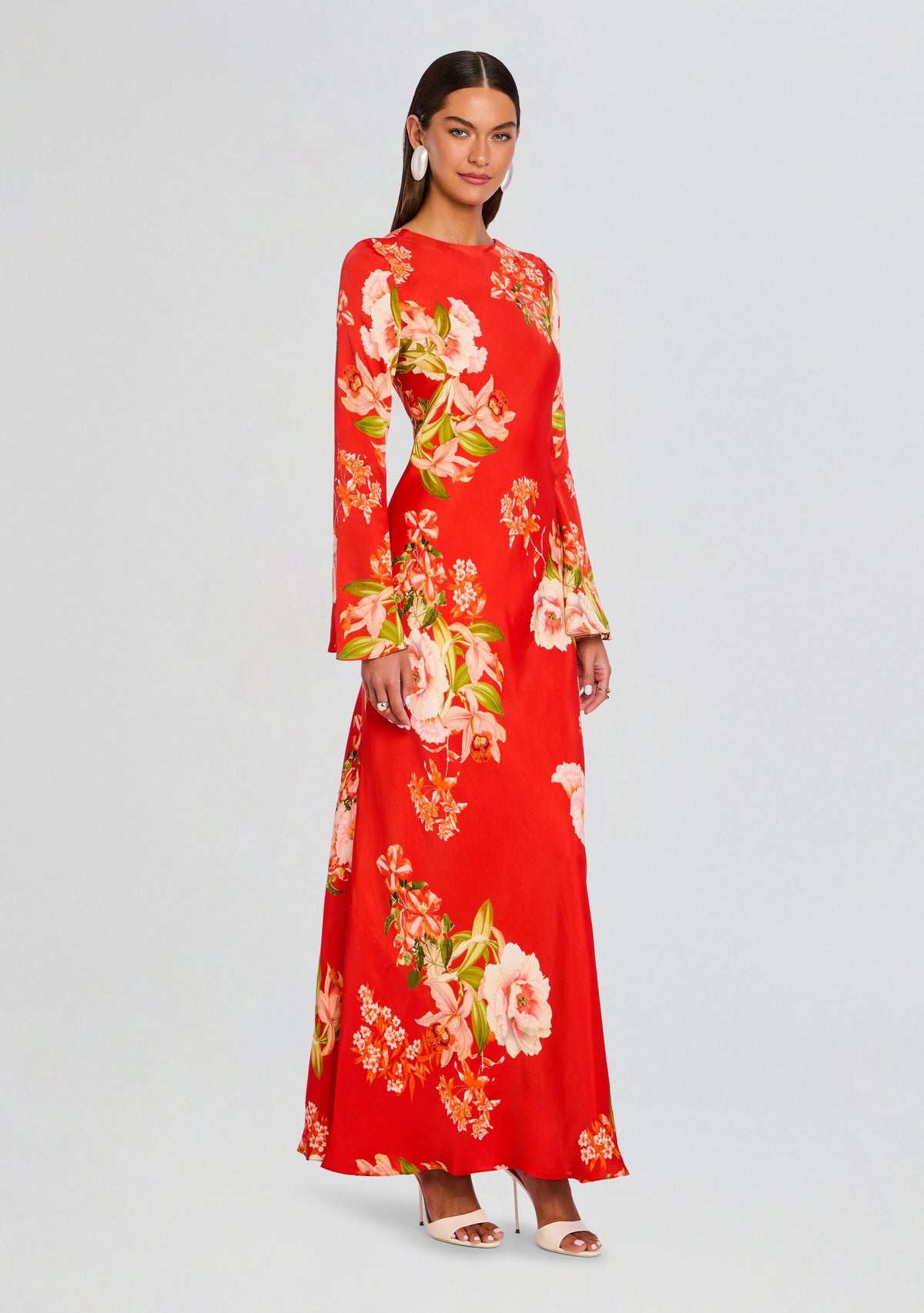 Hibi Back Ties Maxi Dress