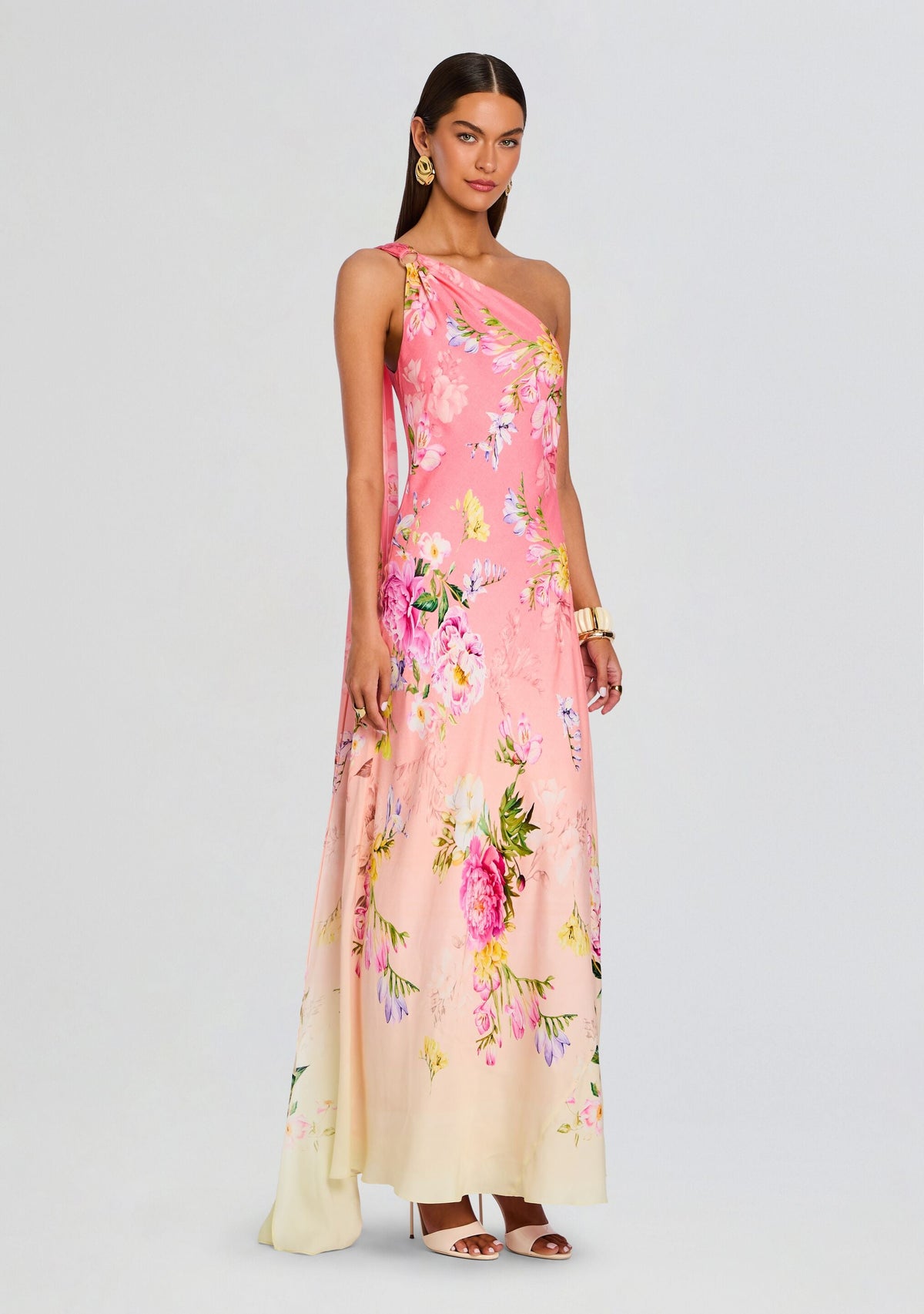 Avya One Shoulder Sash Dress