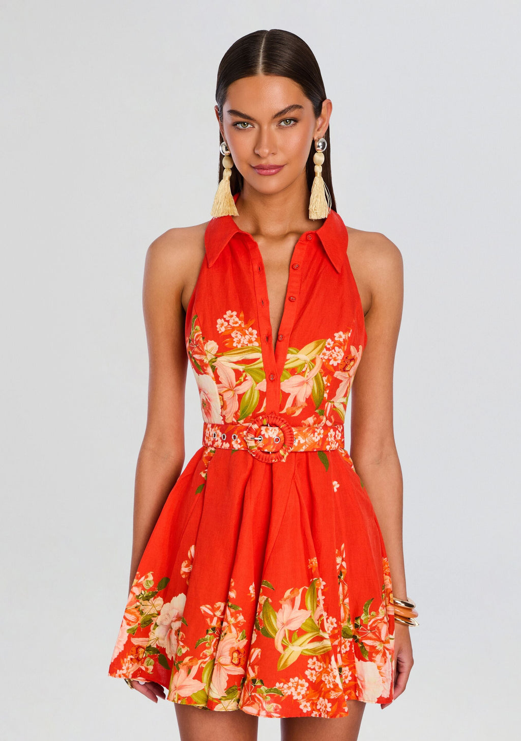 Hibi Short Dress With Belt Buckle