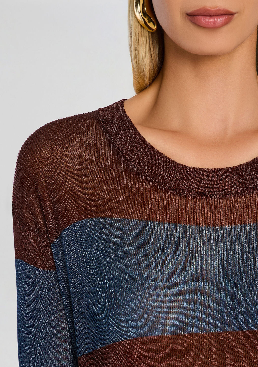 Hana Metallic Knit Top