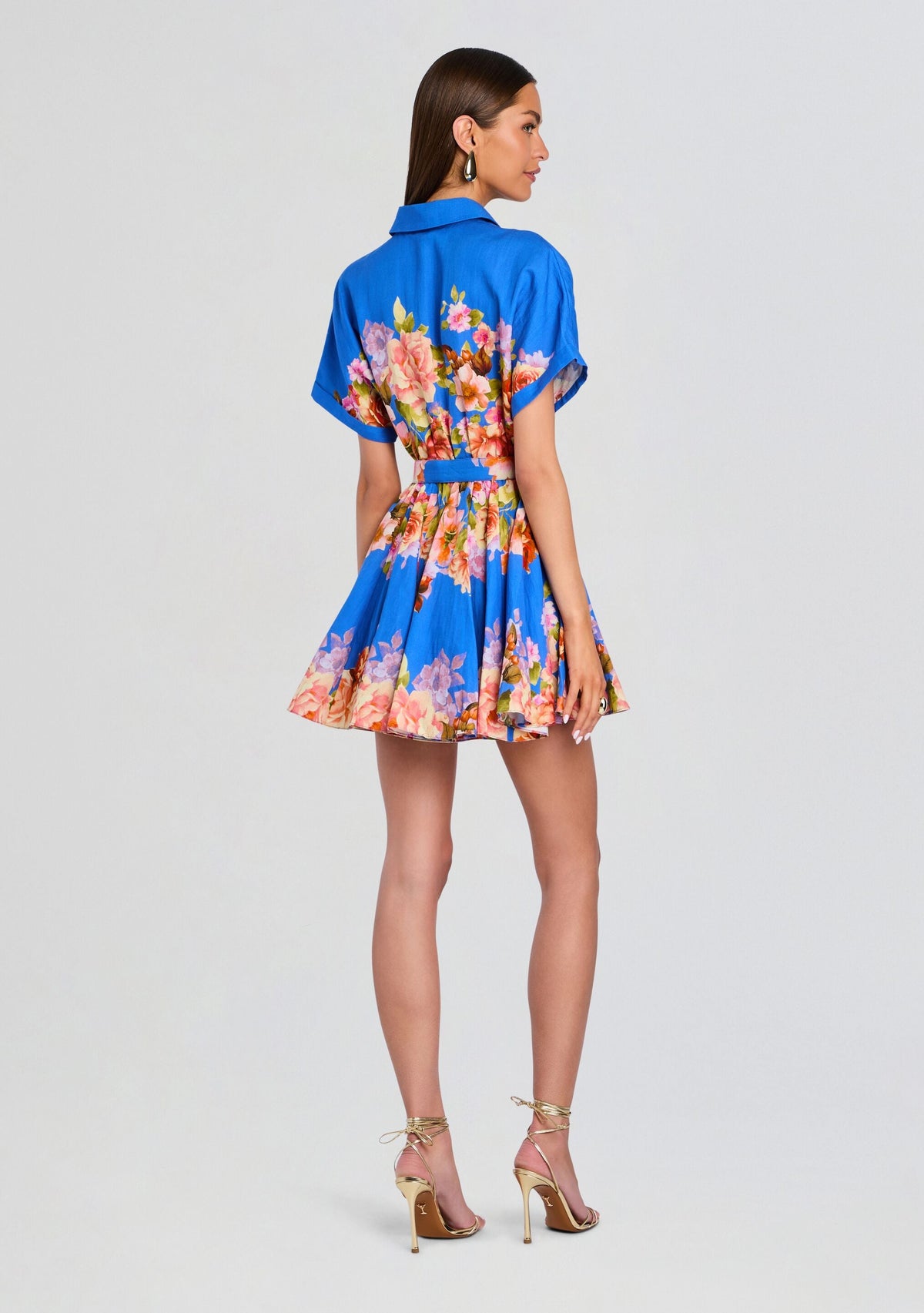Vanya Short Dress With Buckle Belt