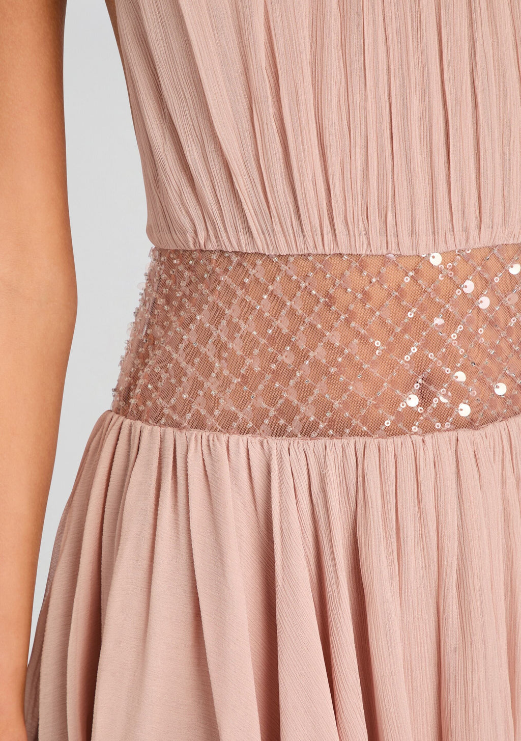 Daly Sequin Chiffon Dress