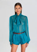 Hasli Silk Chiffon Top
