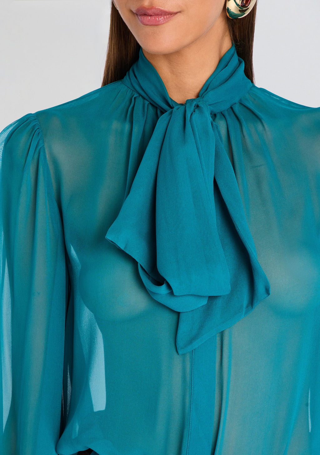 Hasli Silk Chiffon Top