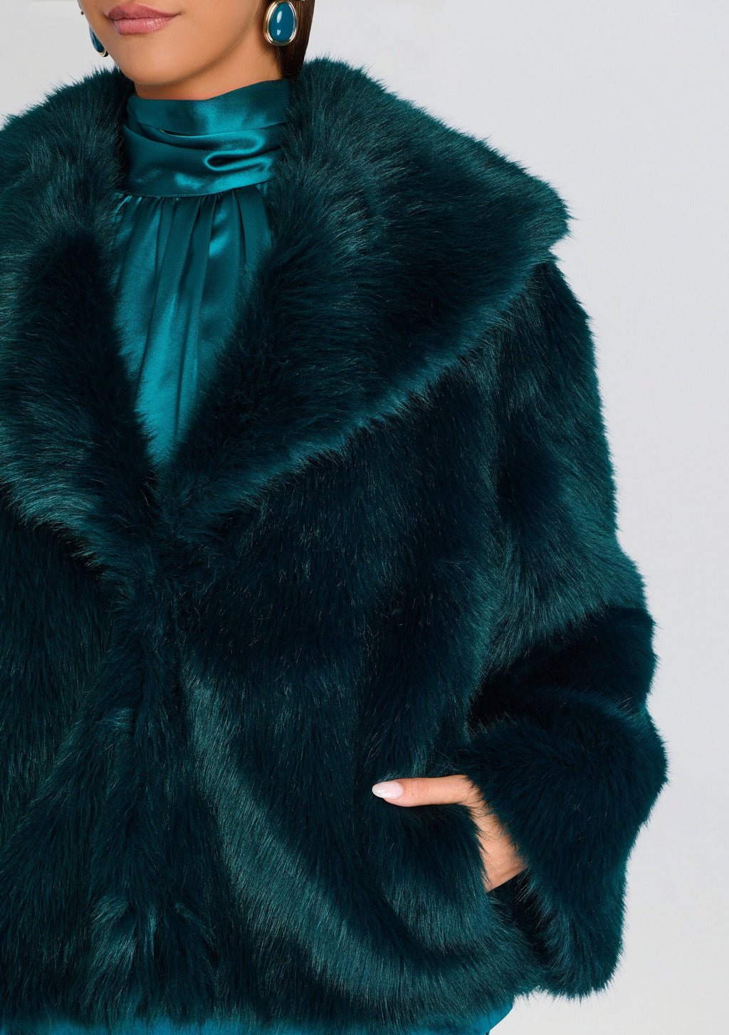 Olsen Faux Fur Jacket
