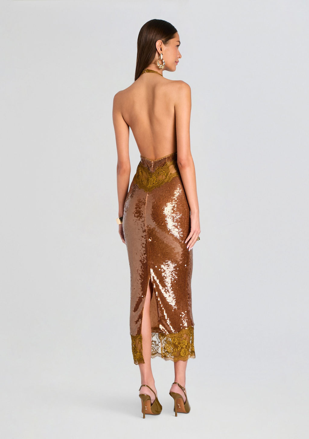 Vicky Sequin Lace Dress