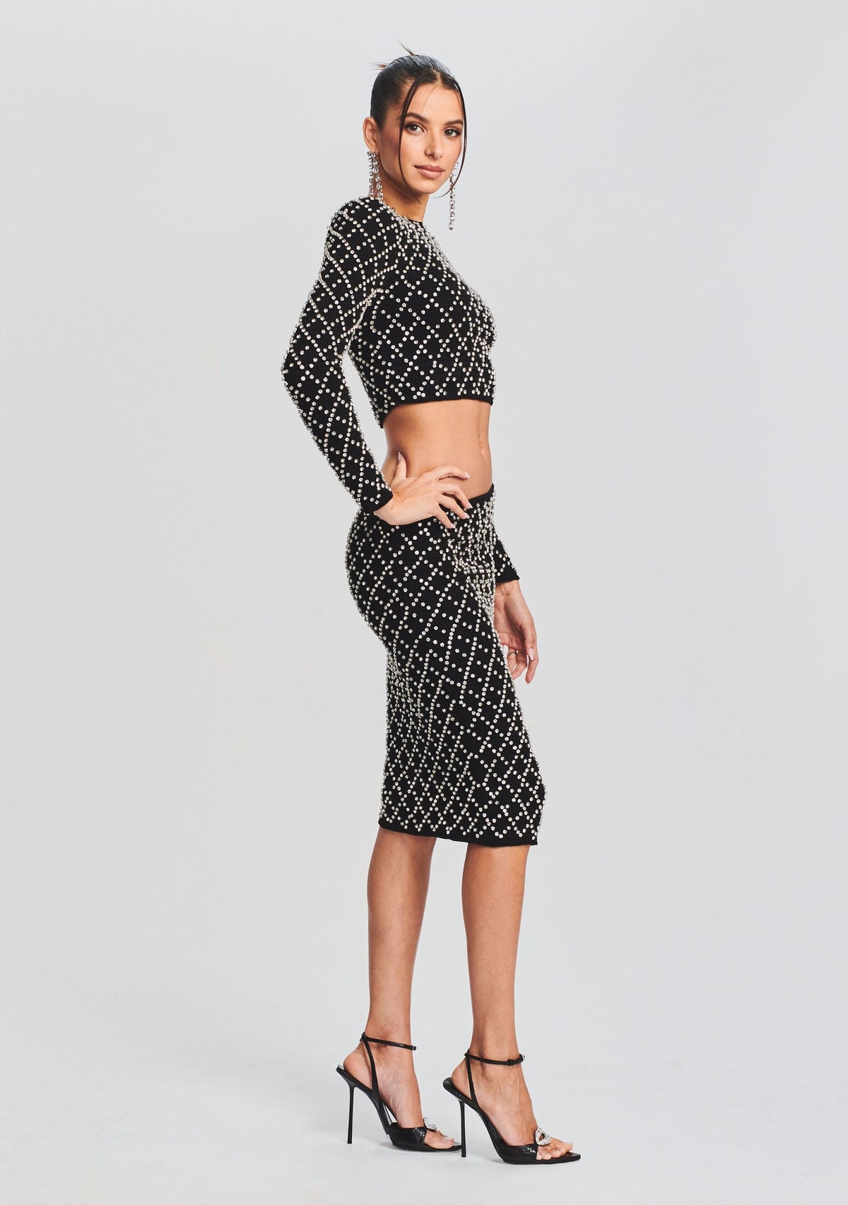 Brooks Embellished Chiffon Top