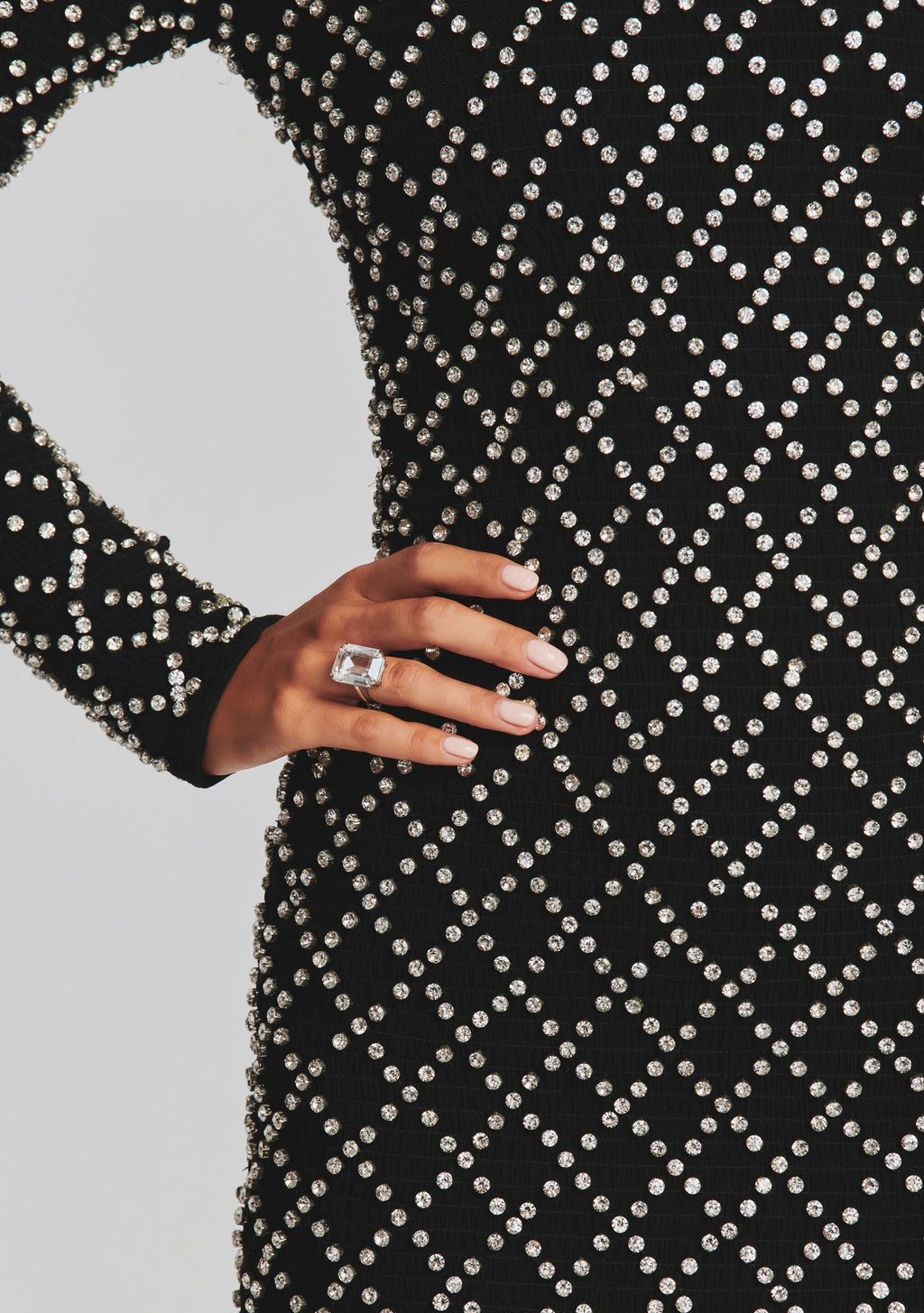 Harlowe Embellished Chiffon Dress