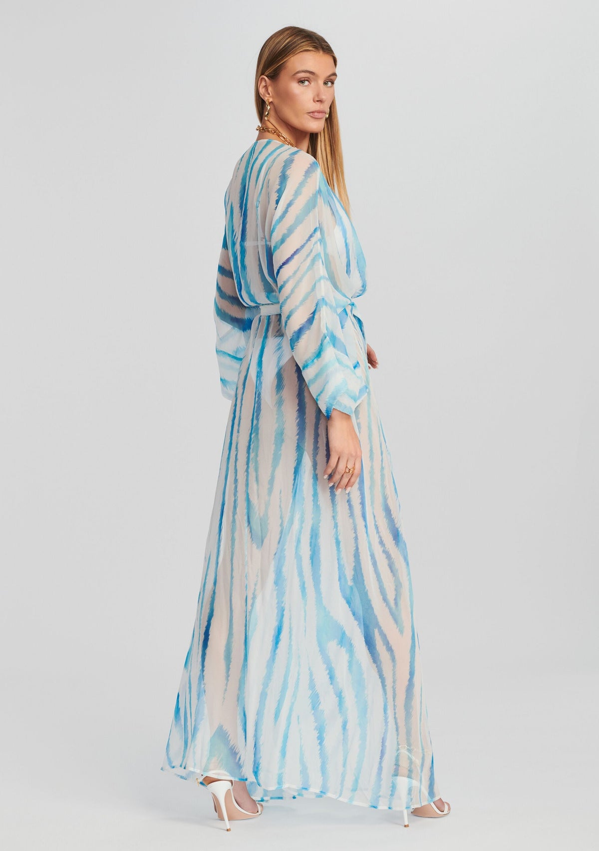 Cher Silk Chiffon Robe