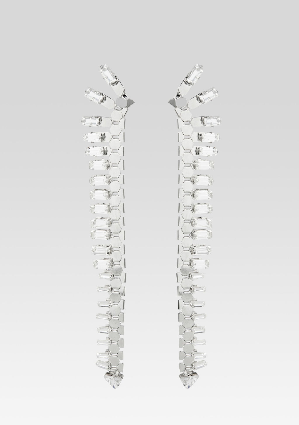Snake Skin Crystal Earrings