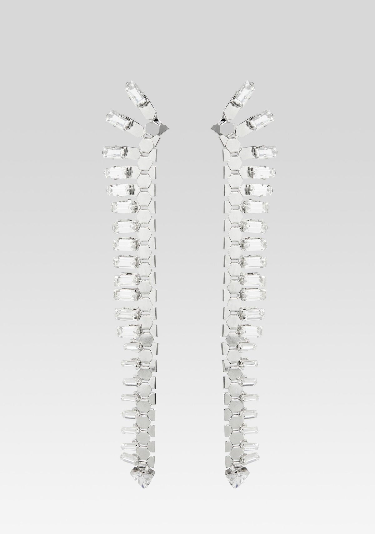 Snake Skin Crystal Earrings