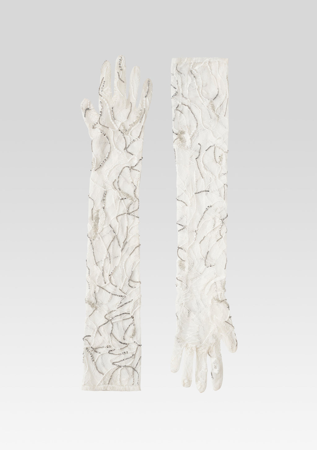 Royce Embellished Lace Gloves