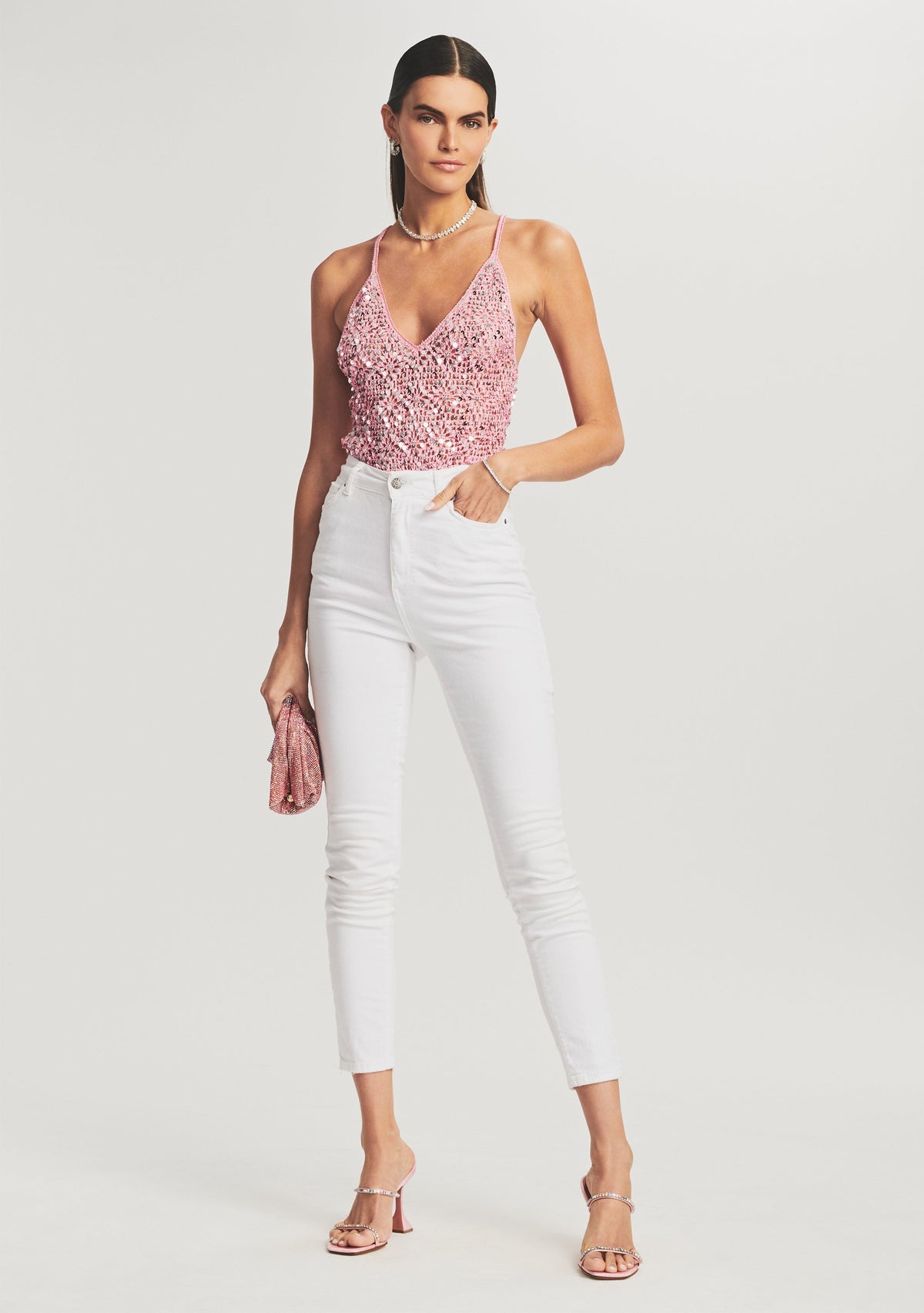 Molly Sequin Crochet Top